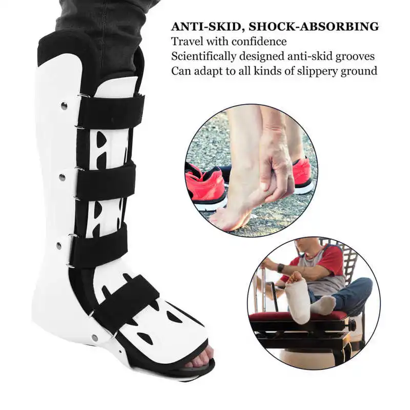 1PC Foot Drop Corrector Ankle Joint Varus Valgus Calf Fracture Fixing Support Brace Adjustable Front Baffle Correction | Красота и