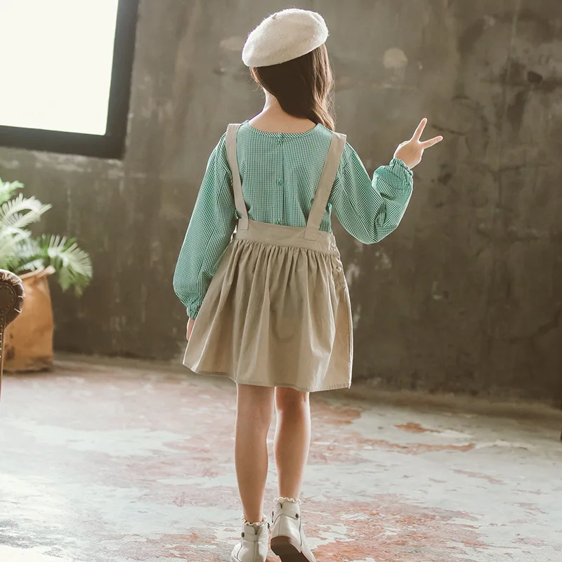 Комплекты одежды для девочек эксклюзивная Одежда осенняя футболка в сетку +