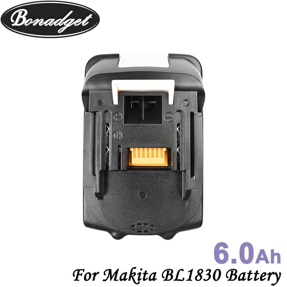 Литий-ионный аккумулятор Bonadget для Makita BL1830 BL1815 BL1860 BL1840 194205-3 2 шт. | Электроника