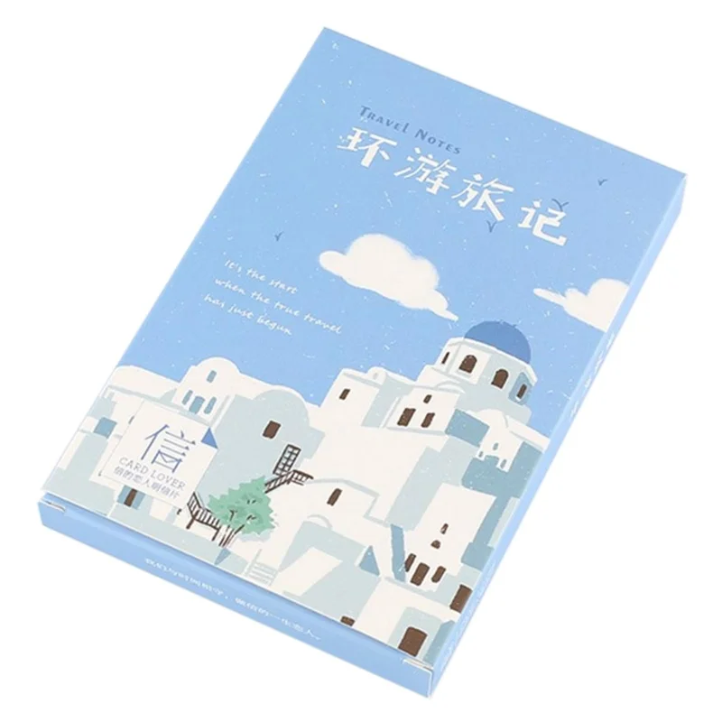 

30 photos/ins shooting hand-painted landscape wall decoration wall stickers card small fresh greeting card postcard set