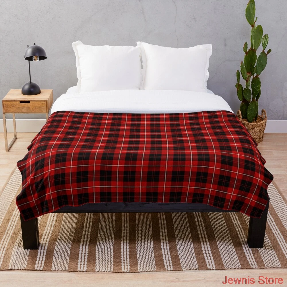 

Clan Cunningham Tartan Throw Blanket flannel Sherpa bedspread bedding sofa picnic fur soft blanket