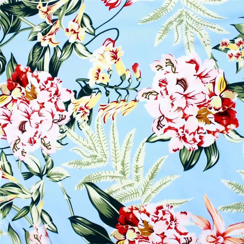 

Swimsuit women Ruffles Printing Swimsuit Sexy V-neck Open Back Bikini Swimming Suit For Women One Piece S-XL Plus Size Swimwear