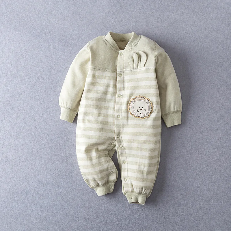 

2021 Newborn Rompers baby clothes Organic cotton Baby Spring Autumn clothing girl Romper boy Autumn Infant jumpsuits 0-24M