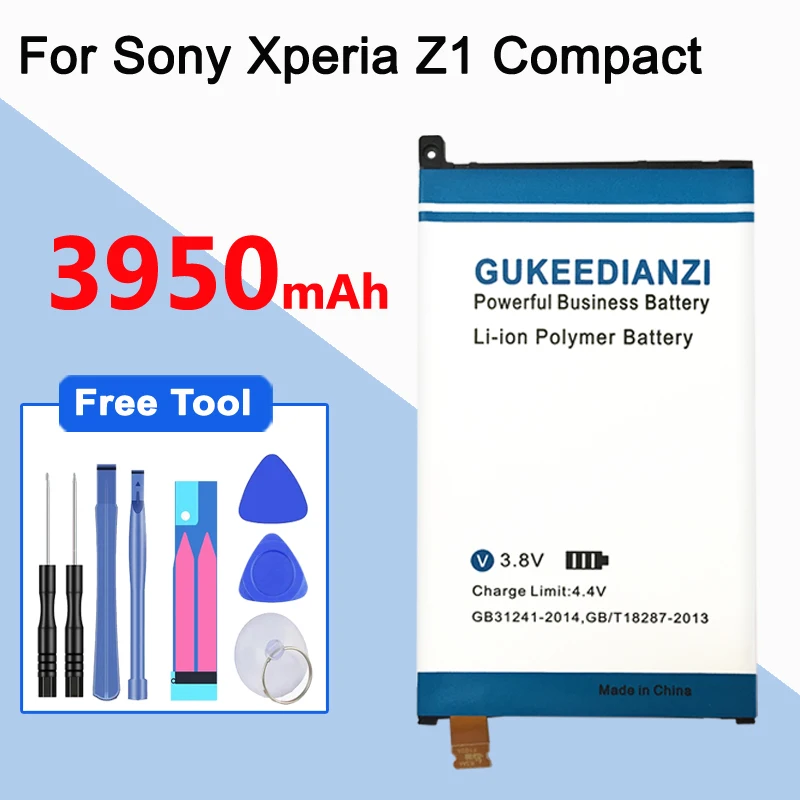 Аккумулятор GUKEEDIANZI 3950 мАч для SONY Xperia Z1 mini Compact D5503 M51w LIS1529ERPC аккумулятор телефона| |