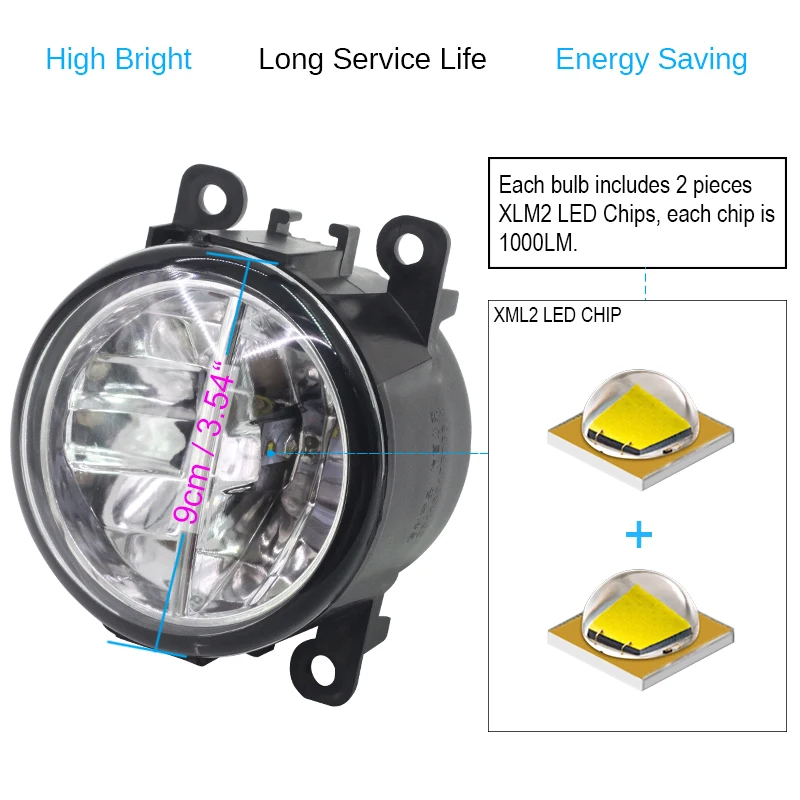 buildreamen2 for 2006 2013 nissan note e11 mpv car 4000lm led lamp fog light drl daytime running light white 12v 2 pieces free global shipping