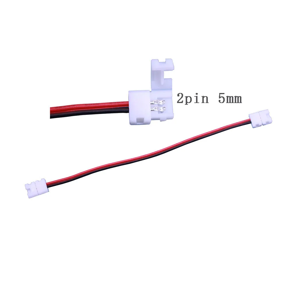 5 шт. припоя Бесплатная 2pin мм Светодиодные ленты Разъем Женский Соединительный