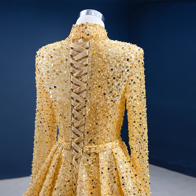 Рисунок 6 - RSM67271 Золотое роскошное сексуальное вечернее платье