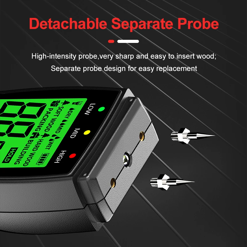 Цифровой измеритель влажности древесины R &amp D настенный гигрометр детектор