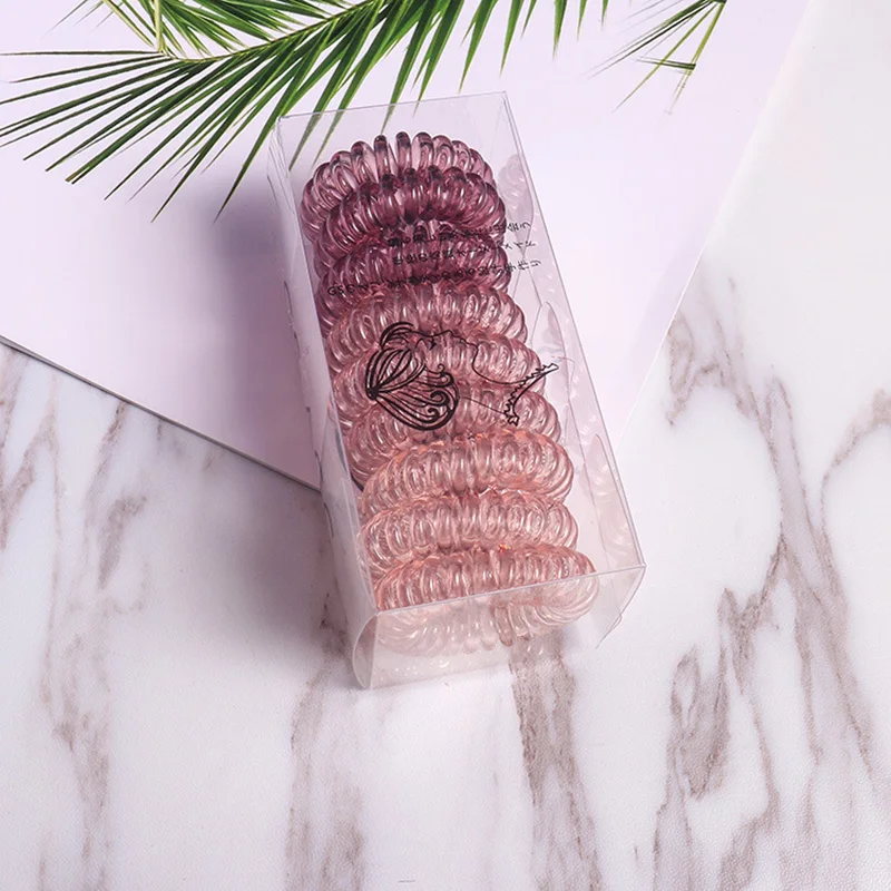 

9PC 2019 NEW Creative Gradient Color Elastic Hair Bands Fashion Candy Color Womens Elastic Hair Bands Womens Hair Accessories