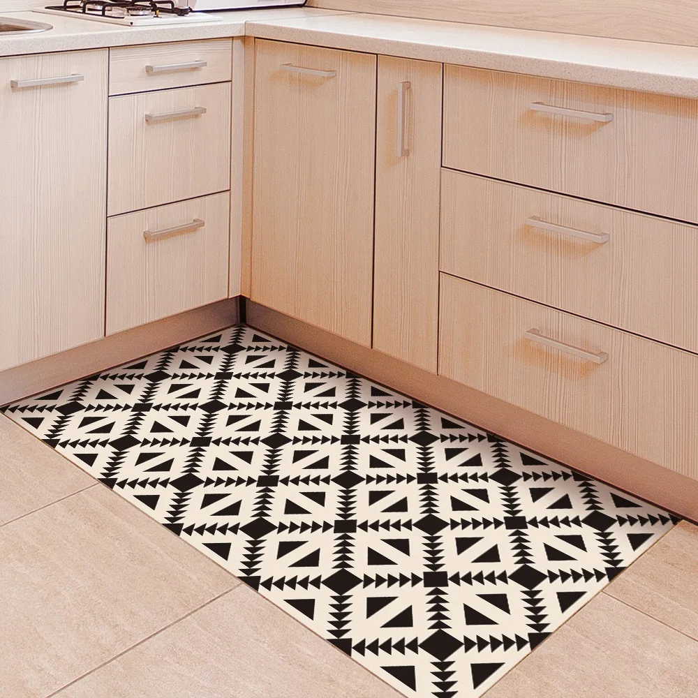 Напольная наклейка Funlife в скандинавском стиле нескользящая черная с