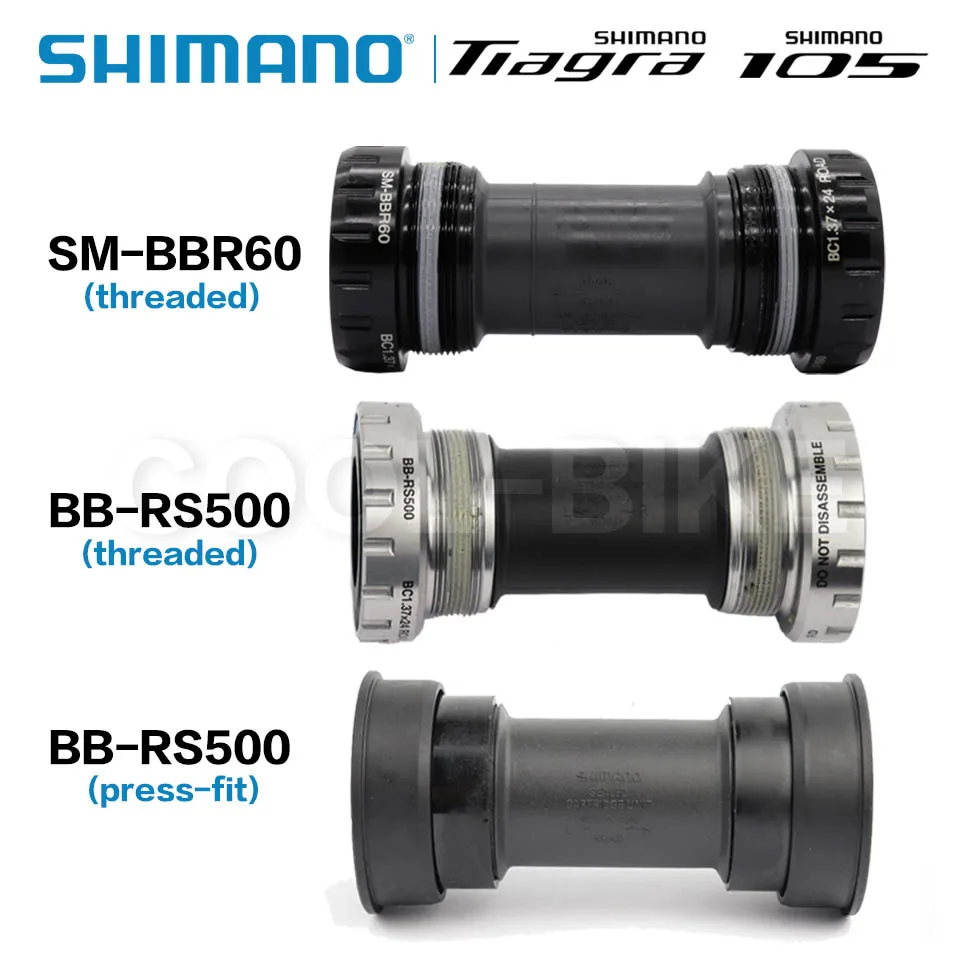 Shimano ULTEGRA 105 TIAGRA SORA SM BBR60 RS500 Hollowtech II yol bisikletleri alt braket 68mm yol bisikleti R7000/r8000/4700