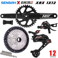 sensah xrx 1x12 speed shifter rear derailleur mtb bicycle 12s crank groupset 46t 50t 52t cassette 12v k7 deore m7100 m8100 new