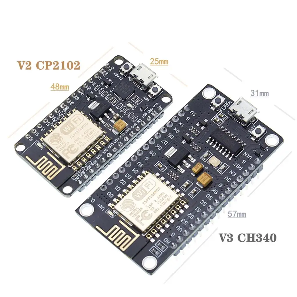 ESP8266 ESP32 CP2102 CH340 NodeMcu V3 V2 D1 MINI Lua беспроводной модуль с Wi-Fi коннектором макетная