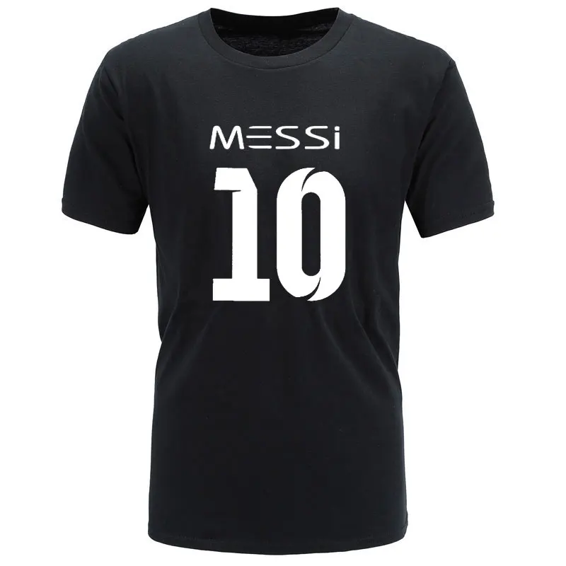 Новая летняя футболка Месси мужская Футболка компрессионная с короткими