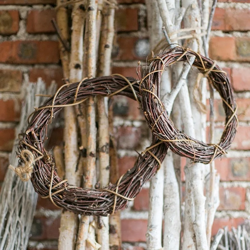 Дерево лоза венок плетеные ветви Березовая гирлянда из цельного дерева