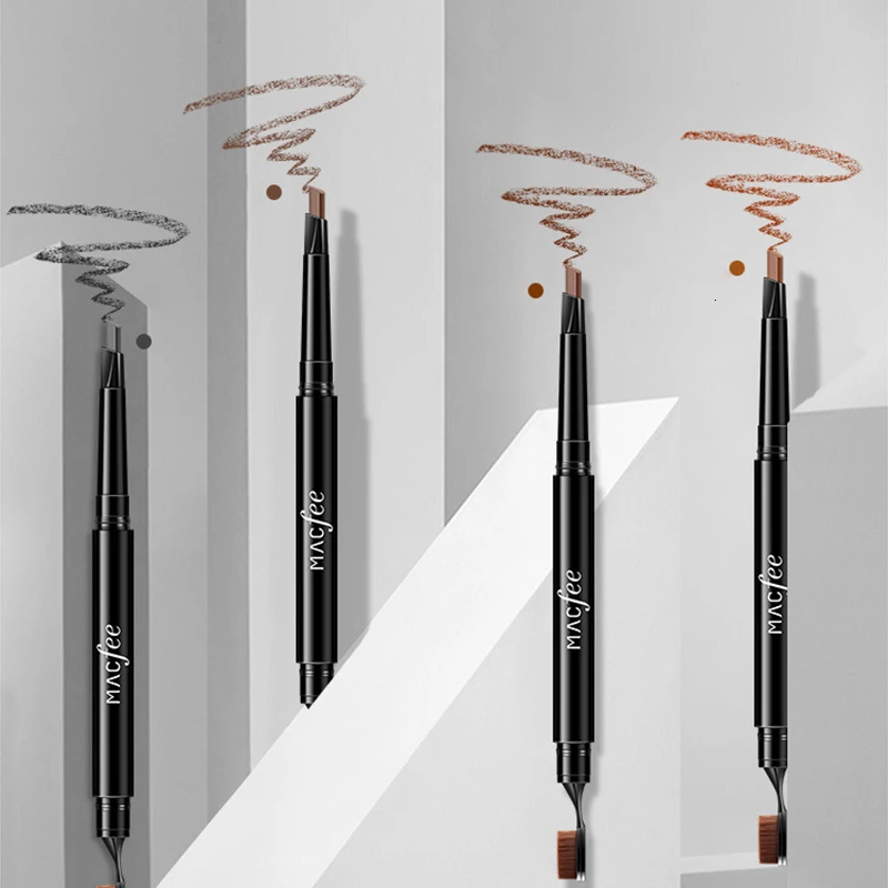 1 шт. Двойная Головка Автоматическая вращающаяся карандаш для бровей зубная