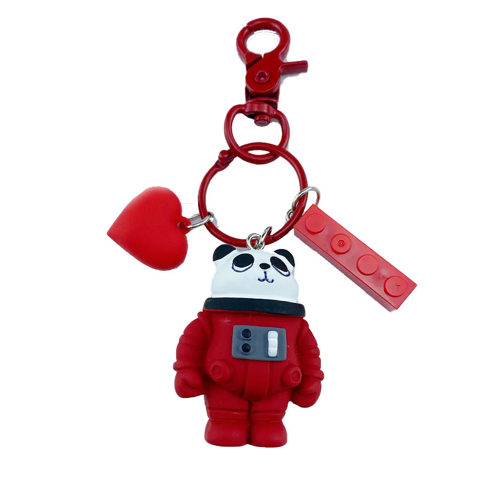 Мягкая Милая целебная мультяшная панда Сиба ину астронавт брелок кулон