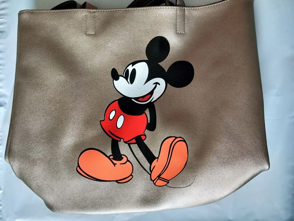 

Disney Mickey Mouse Cartoon Large Capacity Shoulder bag Shopper lady handbag women shopping Leisure Fashion shoulder bag