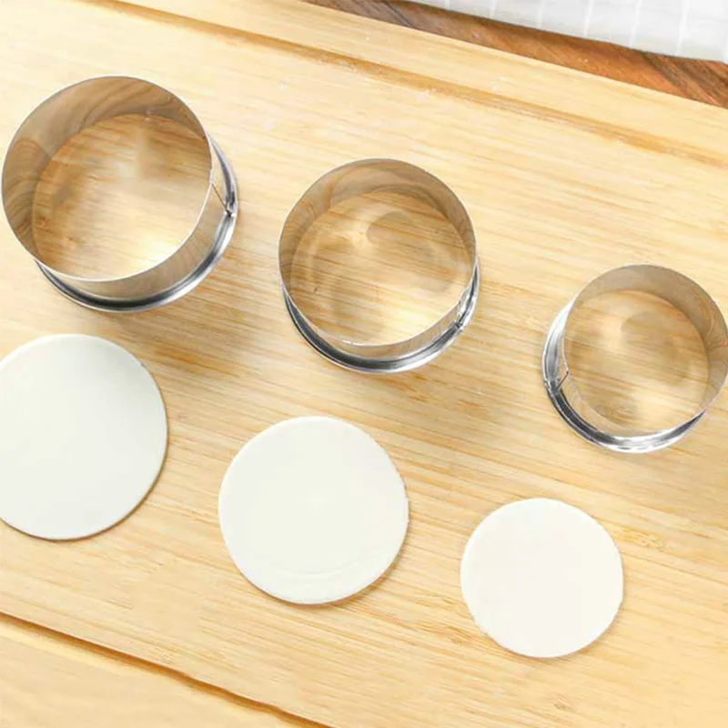 3 шт. клецки ножи из нержавеющей стали тесто обертка круглый пельменный аппарат