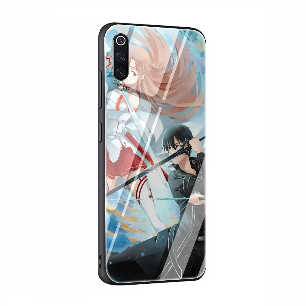 Мультяшный Меч Art Online Anim закаленное Стекло телефона Футляр для Redmi 4x 6A Примечание 5 6 7 Pro Xiaomi Mi 8 Lite A1 A2 5X6X9 - Цвет: G5