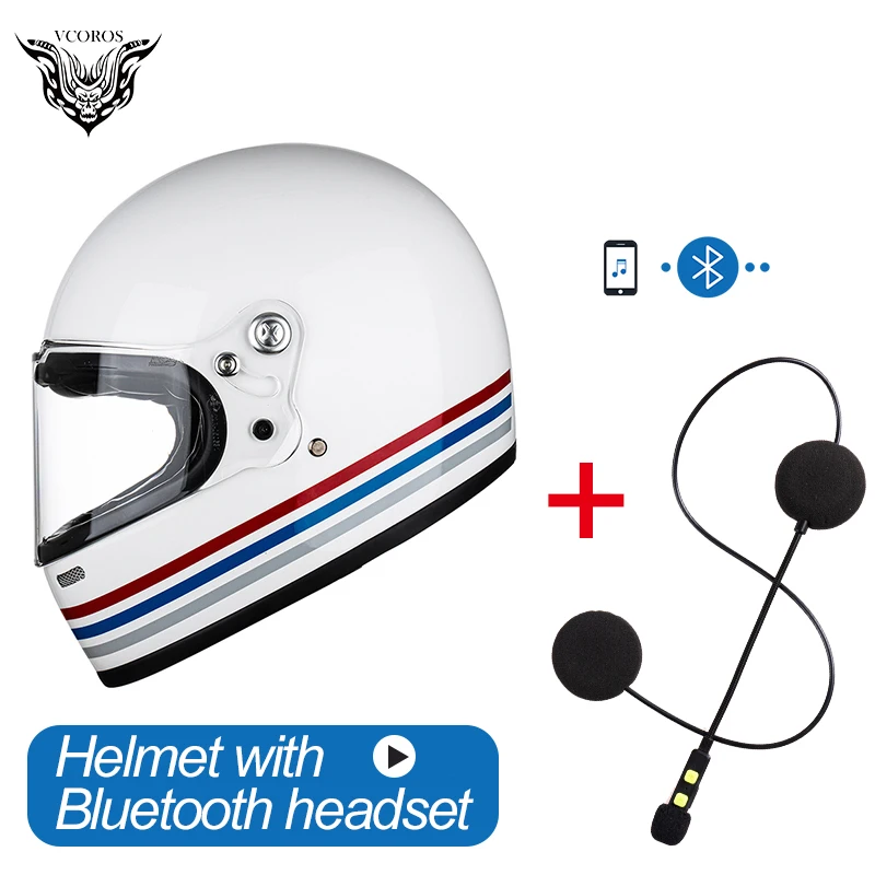 Vcoros A600 Полнолицевой мотоциклетный Bluetooth шлем с защитой от царапин козырек
