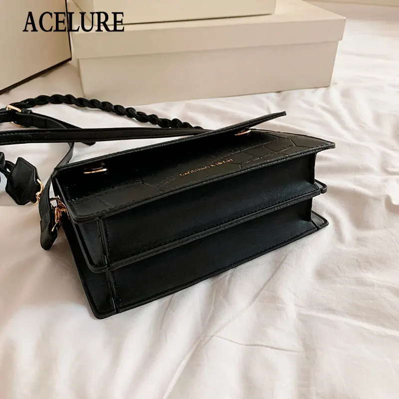 

Small Alligator PU Leather Shoulder Bags for Women Solid Color Cover Crossbody Bags Female Elegant Ladies Mini Handbags Purse