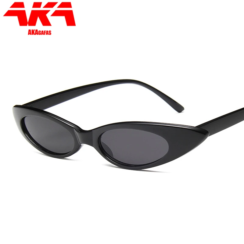 

AKAgafas в винтажном стиле мини рамки солнцезащитные очки «кошачий глаз» Для женщин Классический бренд дизайнерская обувь в ретро стиле, женские солнцезащитные очки в ритме уличной моды овальные очки