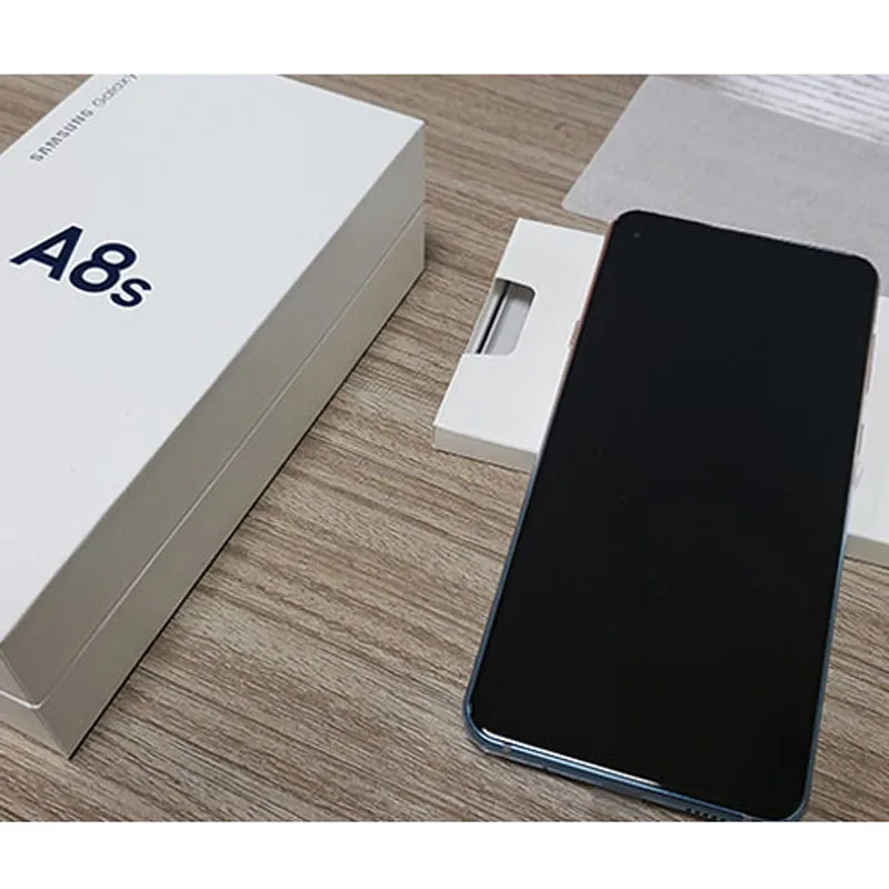 Оригинал Samsung Galaxy A8s SM G8870 4glte мобильный телефон 6 4 &quot6 ГБ ОЗУ 128 ROM четырьмя камерами