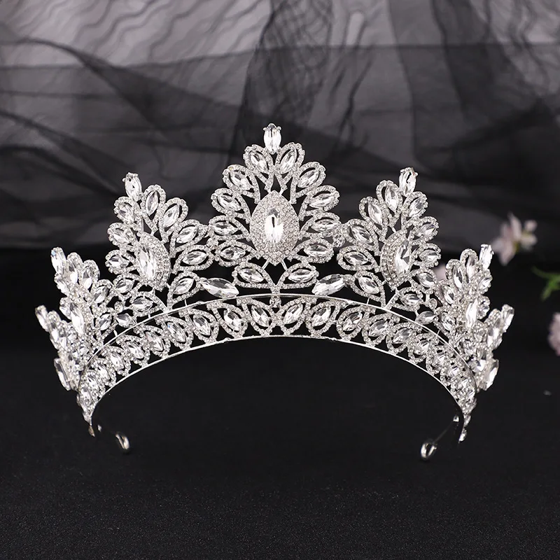 

Christmas Crystal Vintage Royal Queen King Tiaras&Crowns Men/Women Pageant Prom Diadem Hair Ornaments Wedding Hair Accessories