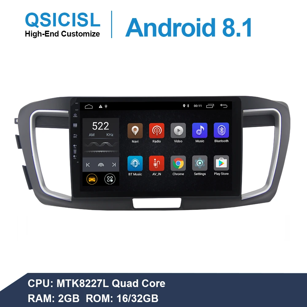 Ips 10 2 &quotAndroid 8 1 автомобильный Радио мультимедийный плеер для Honda Accord 9 era 2014