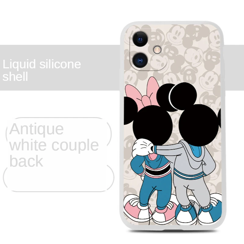 

Disney for iPhone 6/6s/ 6Plus 7/8/ Plus X/XS/XR/Max 11/ 12 Pro /12promax/12min Mickey Minnie Phone Case Cover