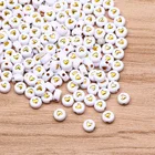 4x7 мм Сердце Акриловые бусины плоские круглые бусины для браслетов и ожерелий DIY, иных аксессуаров модные расходных материалов для изготовления ювелирных изделий Выводы