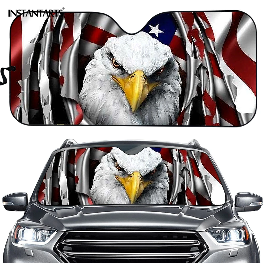 

Солнцезащитный козырек INSTANTARTS для лобового стекла автомобиля, Универсальный козырек для защиты от УФ-лучей