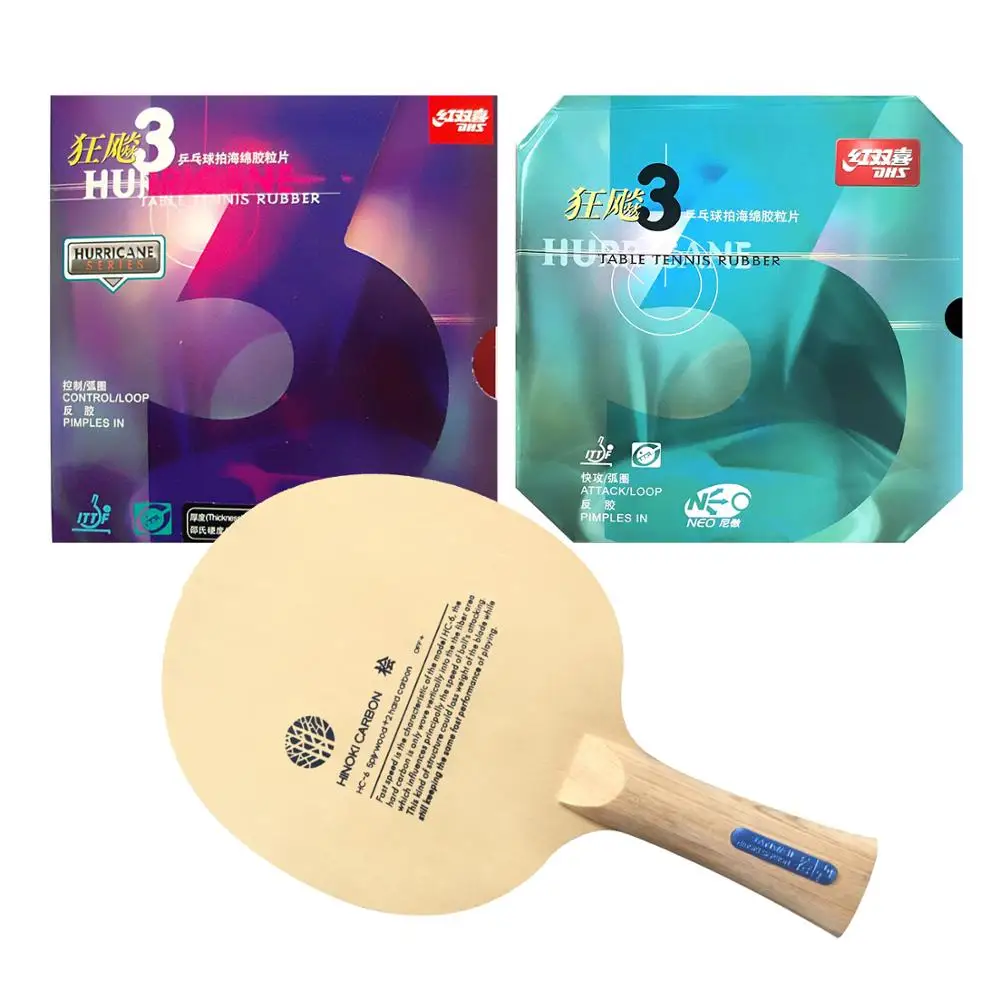 Pro Combo ракетки Sanwei HC6S длинные Shakehand FL с DHS NEO Hurricane 3 и 3|pro combo racket|dhs rackethurricane long |