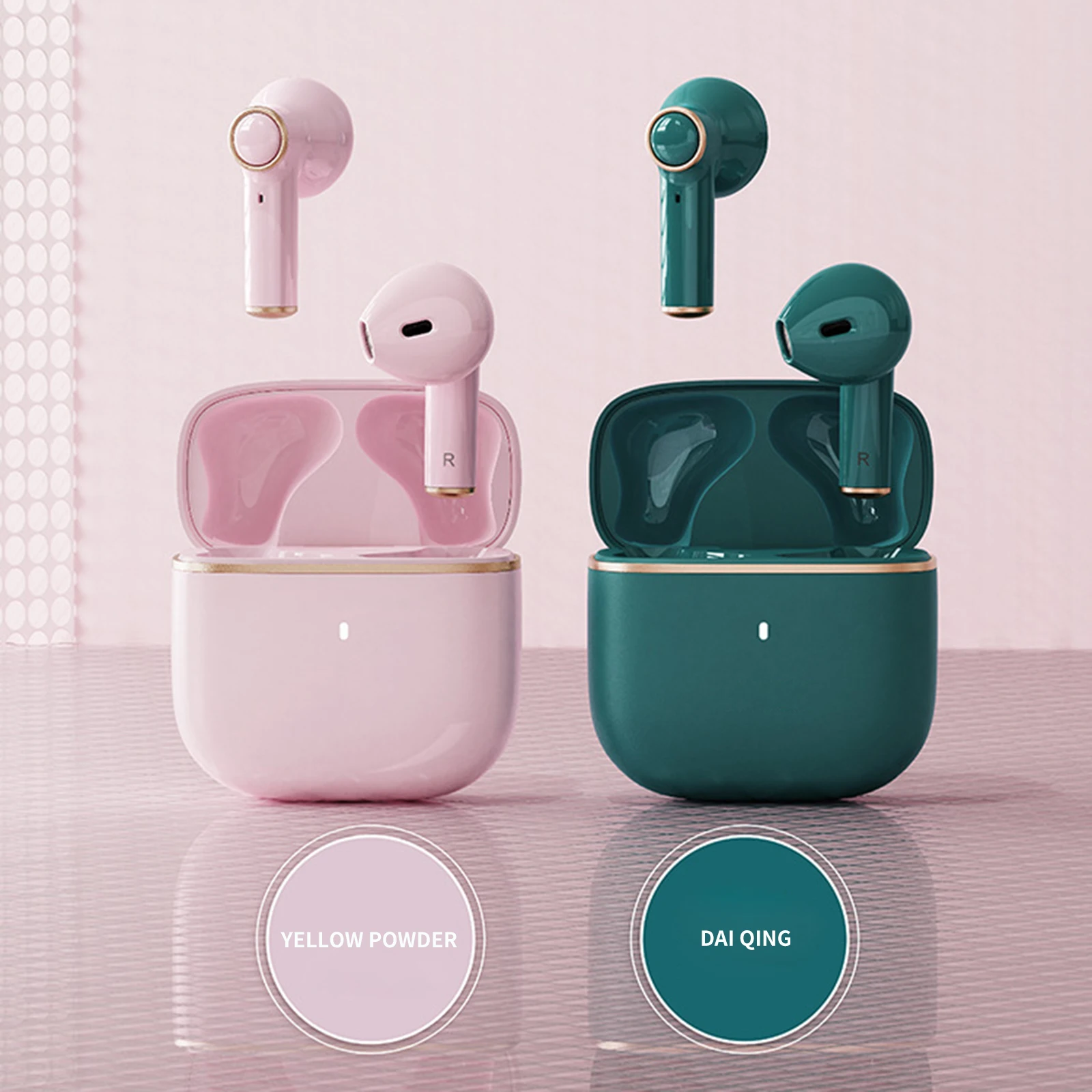 

Новые беспроводные наушники, Bluetooth-наушники, спортивные наушники с глубокими басами, HiFi, с шумоподавлением, сенсорный наушник, водонепрониц...