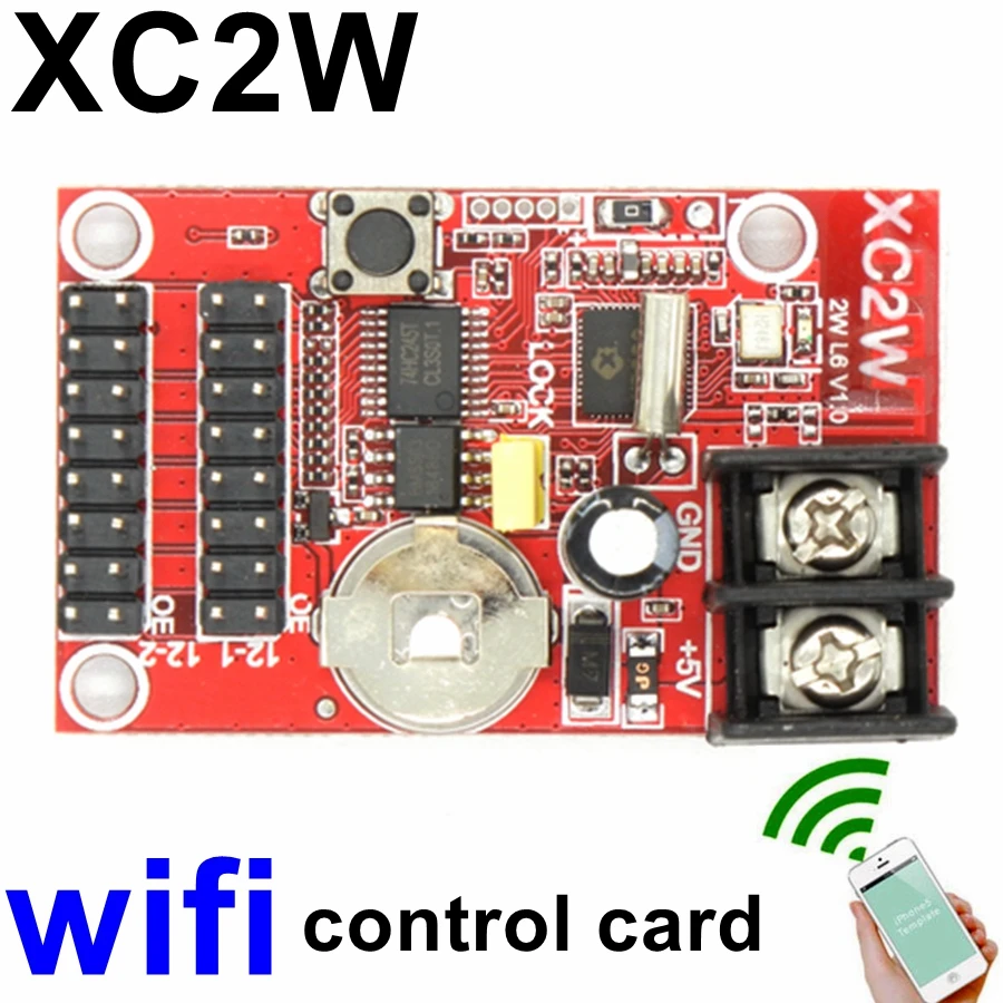 Kaler XC2W Wi Fi Управление карты 320*32 пикселей P10 светодиодный Панель Модуль экран
