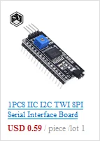 1 шт. IIC igc TWI последовательный интерфейс SPI порт платы 1602 2004 ЖК-дисплей 1602 плата адаптера ЖК-адаптер конвертер Модуль PCF8574