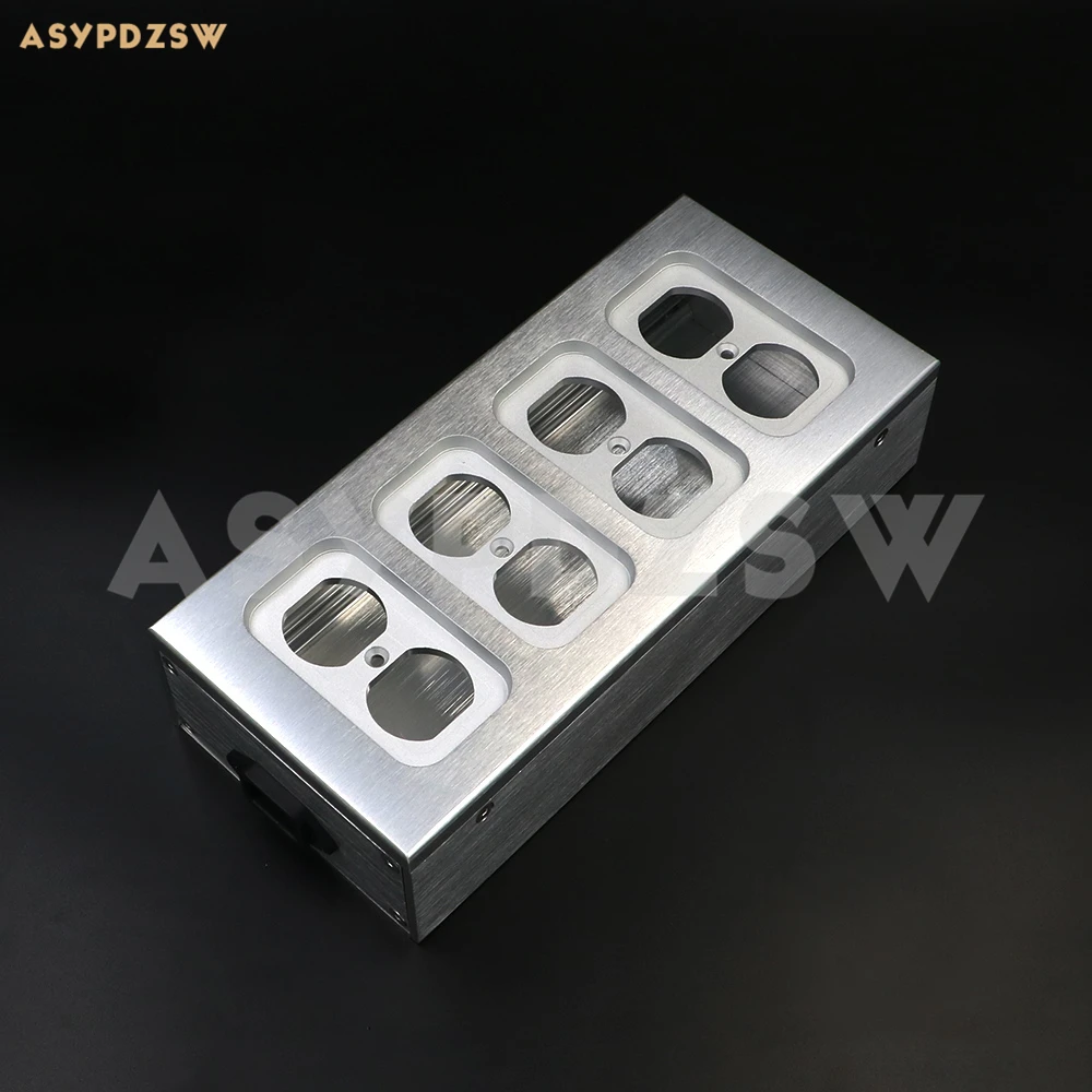 Полный HIFI алюминиевый US AC распределитель питания 8 розеток блок питания Корпус чехол