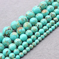 natural light green shell turquoises stone round loose beads for jewelry making diy bracelet necklace jewellry 4 6 8 10 12mm 15