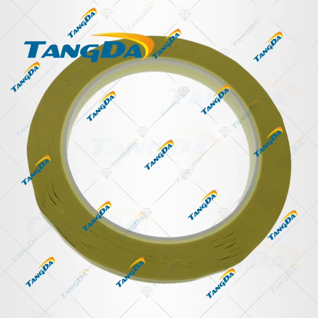 Изолирующая лента из ПЭТ выдерживает температуру, 8 мм х 70 м, 70 м, желтого цвета, с защитой от пламени, майларовая лента для трансформатора, обмотка на катушке TANGDA T