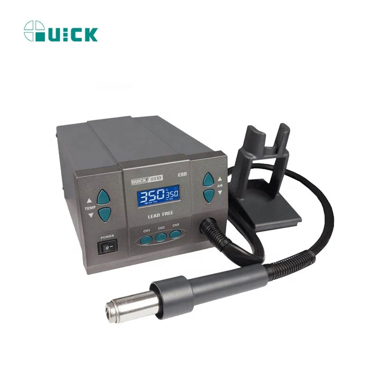 Quick 881D 110V/220V Rework Station 1300W 861DW Flagship Edition BGA Soldering Hot Air super power | Инструменты