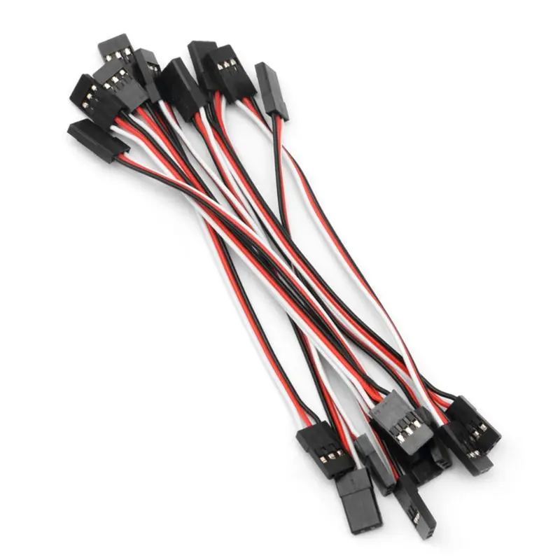 Hot 10Pcs 20cm Male to Quadcopter Futaba Servo Extension Lead JR Wire Cable New | Игрушки и хобби