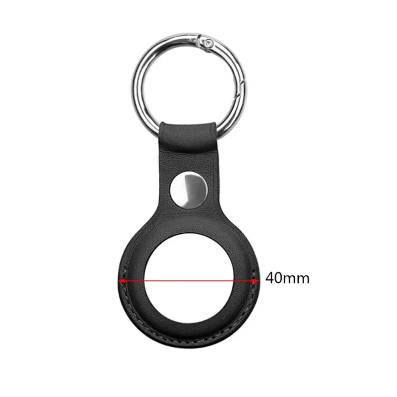 

Keychain For Apple Airtag Case Waterproof PU Solid Color Protective Sleeve Airtags Dog Anti Lost Tracker School Bag