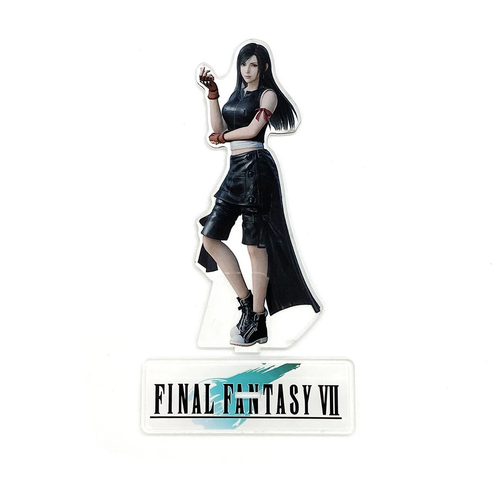 Фэнтези FF7 VII 7 Tifa Lockhart фигурка на акриловой подставке модель с двойной боковой