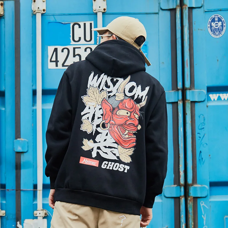 2019 китайский стиль хип-хоп оригинальный принт Хлопок Уличная толстовка мужская