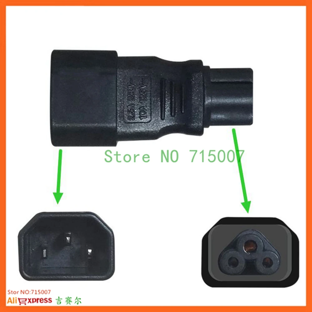 Мини преобразователь питания CY IEC 3Pin C6 штекер гнездо C13 Micky 220 в 240 В|Кабели VGA| |