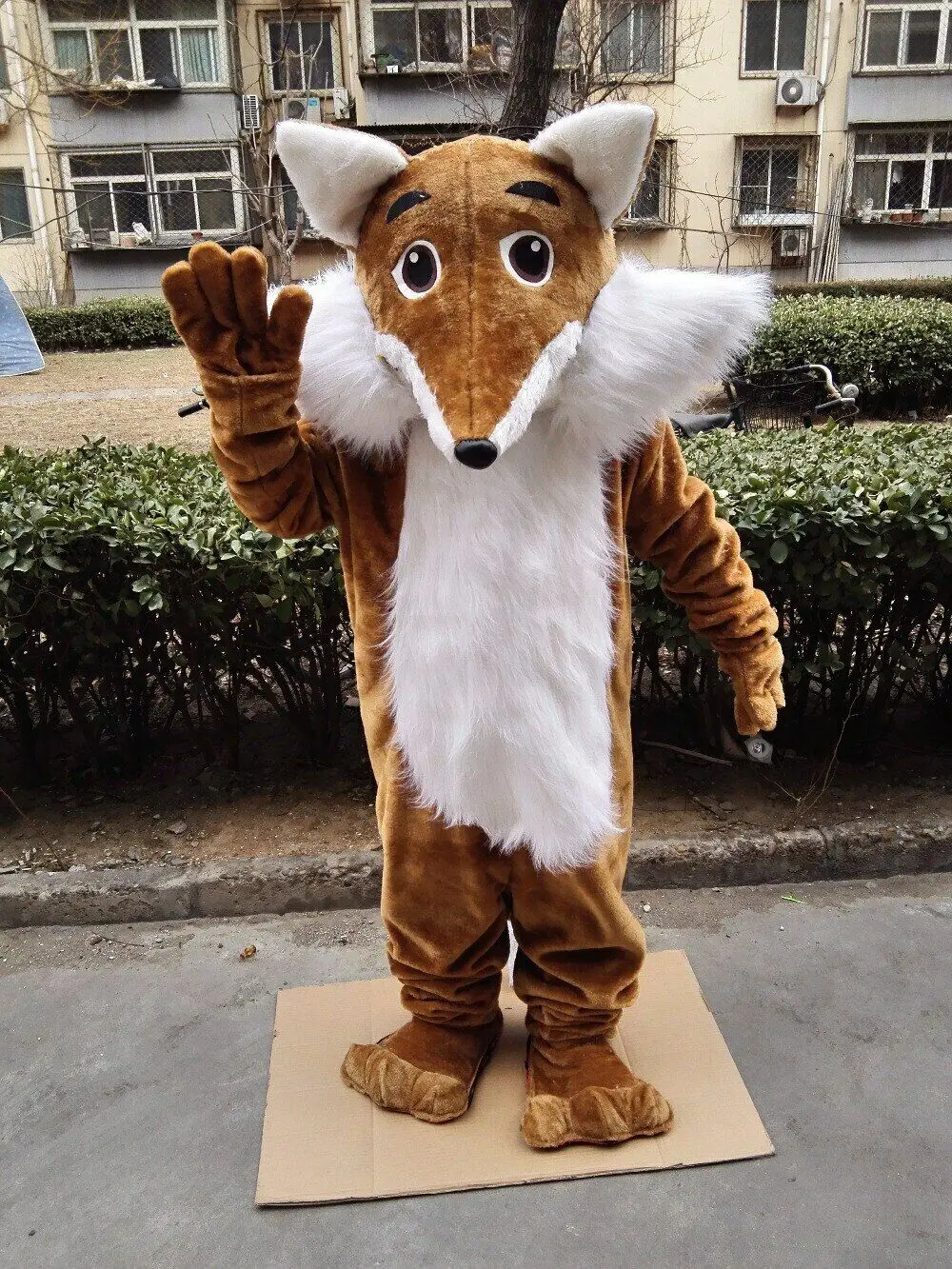 

Cartoon Fox Mascot Costume Fursuit Cosplay Party Dress Unisex Halloween Adult Handmade Mascot Costume Outdoor party Suit Outfit