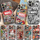Чехол для телефона Apple iPhone 13, 12, 11 Pro Mini, X, XR, XS Max, 8, 7, 6, 6s Plus, 5 ярких цветов, 2020 Силиконовая задняя крышка, чехол с логотипом комиксов Marvel
