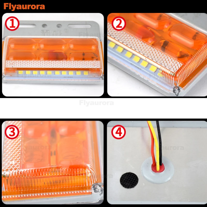 Новый светодиодный задний фонарь для автомобиля грузовика прицепа стоп сигнал
