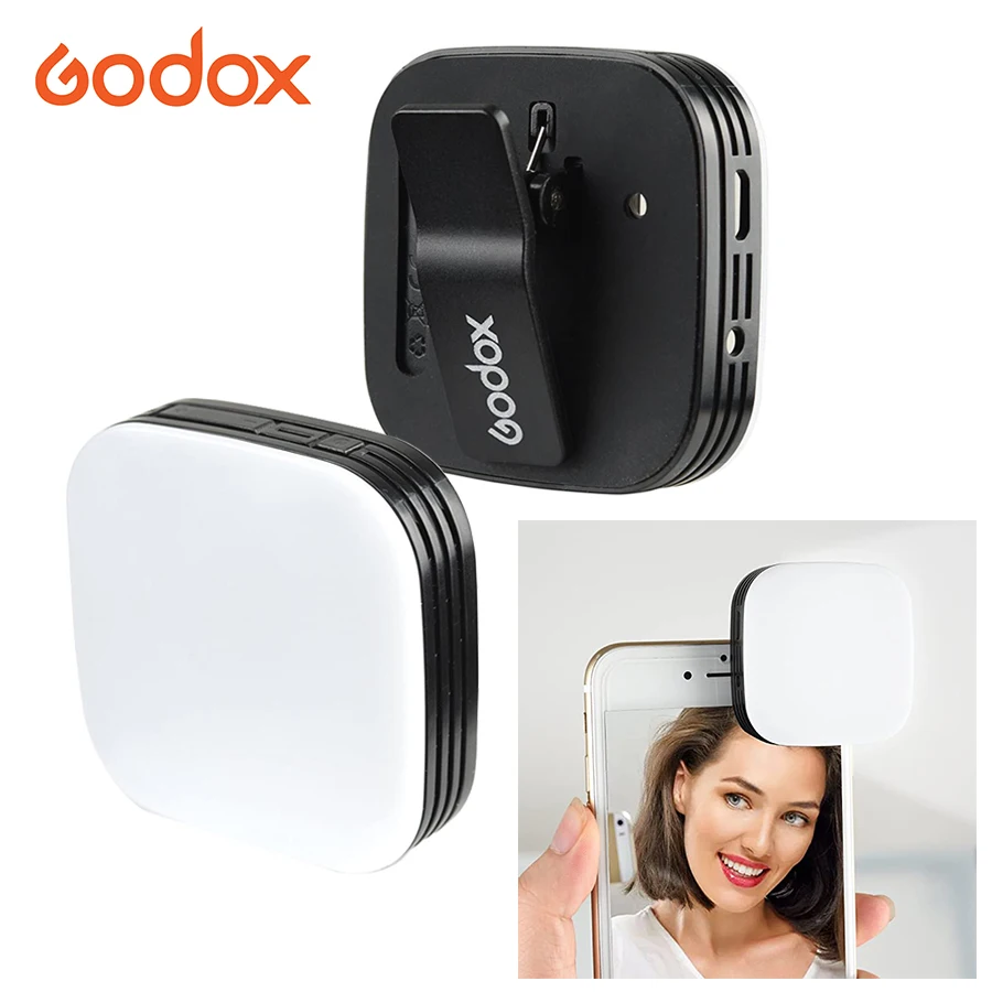 

Светодиодный мини-светильник GODOX M32 для смартфона, портативный светильник для фотосъемки, улучшасветильник заполняющий свет для селфи для т...